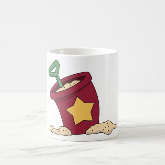 ビーチバケット及びショベルコーヒーマグ コーヒーマグカップ (中央)