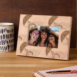 ビーチバケーションの友情 レーザー彫刻フレーム