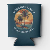 ビーチバケーショントロピカルパームツリーファミリー懇親会 缶クーラー (正面)