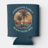 ビーチバケーショントロピカルパームツリーファミリー懇親会 缶クーラー (裏面)