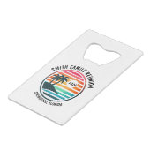 ビーチバケーションファミリー懇親会 クレジットカード栓抜き (正面アングル)