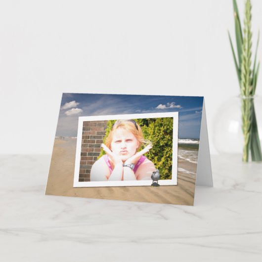 ビーチバケーションフォトメモリカード カード (正面)