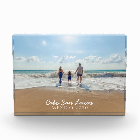 ビーチバケーションメモリーズキープサケ フォトブロック (正面)