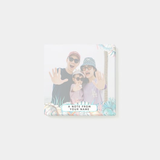 ビーチバケーションメモリーズファミリーキープサケシェル ポストイット (正面)