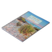 ビーチバケーションレンタルゲストブックウィズコースタルアート ノートブック (左側)