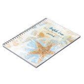 ビーチバケーションレンタルスターフィッシュテーマゲストブック ノートブック (左側)
