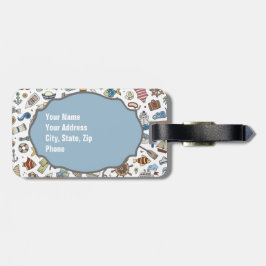 ビーチバケーション航海の、テーマ別荷物タグ ラゲッジタグ