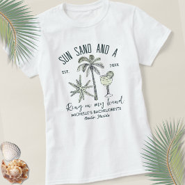 ビーチバチェラー・パーティーの花嫁 サン・サンド・リング Tシャツ