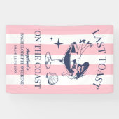 ビーチバチェロレッテの最後のトースト 横断幕 (横)