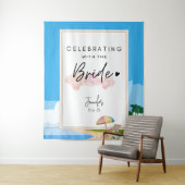 ビーチバチェロレッテの背景hensパーティー タペストリー (インサイチュ)