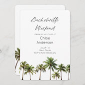 ビーチバチェロレッテウィークエンドバチェロレッテ招待状 招待状 (正面/裏面)