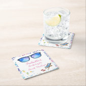 ビーチバチェロレッテウィークエンドパーティーコースター スクエアペーパーコースター (インサイチュ)