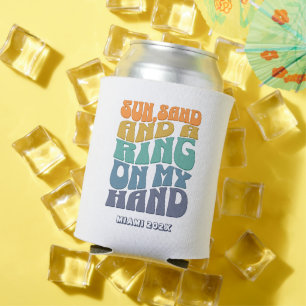 ビーチバチェロレッテグルーヴィレトロビーチブライド 缶クーラー