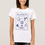 ビーチバチェロレッテナウティヴィンテージ Tシャツ<br><div class="desc">このビーチのバチェロレッテTシャツで今後のバチェロレッテ素晴らしにスプラッシュパーソナライズされたを作ろう。あなたは祝はバッハ旅行でも、女子の休暇でも、友達の休日でも最高の、このビーチのバチェロレッテのTシャツはあなたの忘れられない休暇に完璧に追加されカスタムる。名前をカスタムする、場所、および文字オプションを使用して、バチェロレッテの服装に個人touchを追加する。お想像スポーツの客様の特別なイベントを記念して独自にデザインされた上品なtシャツ可愛いドードルデザインはシックで見クールた目で、ビーチの思い出が薄れてから長い間大切に。あなたは波や踊りでカクテルを飲むかどうかは遠くに、このカスタムTシャツは、あなたのバチェロレッテの贅沢のあらゆる瞬間のための完璧なアンサンブルである。touchパーソナライズされたとシックなデザインは、忘れられない旅の本質を捉えるInstagramの価値のある写真のために作る。このビーチバチェロレッテTシャツで頭を回し、永続的な思い出を作るカスタム準備をしなさい。</div>