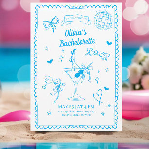 ビーチバチェロレッテバッハパーティー週末日程表 招待状