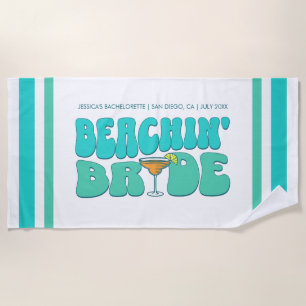 ビーチバチェロレッテビーチシンブライドガールズトリップ ビーチタオル