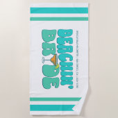 ビーチバチェロレッテビーチシンブライドガールズトリップ ビーチタオル (正面)