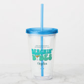 ビーチバチェロレッテビーチシンベビーズブリーズメイド アクリルタンブラー (正面)