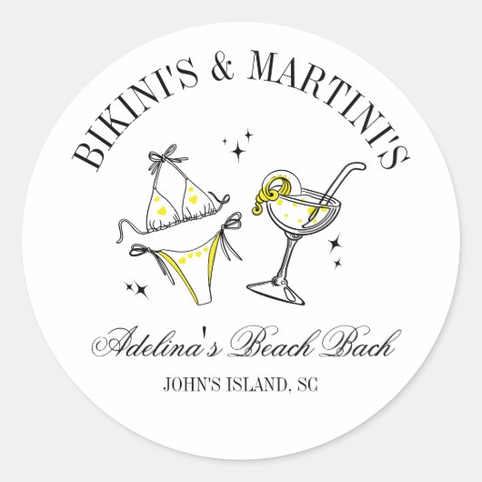 ビーチバチェロレッテビーフソーシャルクラブ ラウンドシール (正面)