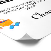 ビーチバチェロレッテミモサバー表記号 ポスター (角)