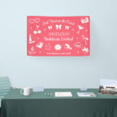 ビーチバチェロレッテラストトーストコーラルピンク 横断幕 (トレードショー)