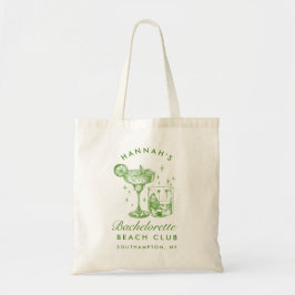 ビーチバチェロレッテレトロモダン パーソナライズされた トートバッグ