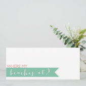 ビーチバチェロレッテ招待状 招待状 (スタンド正面)