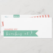 ビーチバチェロレッテ招待状 招待状 (正面/裏面)