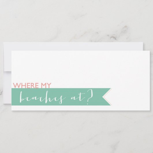 ビーチバチェロレッテ招待状 招待状 (正面)