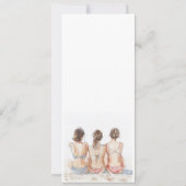 ビーチバチェロレッテ水彩 招待状 (裏面)