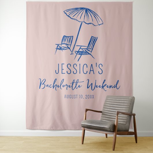 ビーチバチェロレッテ週末Backdropフォトブース タペストリー (インサイチュ)