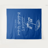 ビーチバチェロレッテ週末Backdropフォトブース タペストリー (正面(横))