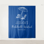 ビーチバチェロレッテ週末Backdropフォトブース タペストリー (正面)