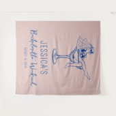 ビーチバチェロレッテmarg bride backdropフォトブース タペストリー (正面(横))