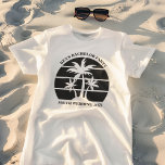 ビーチバチュラーパーティアイランド結婚ズグロムメンズ Tシャツ<br><div class="desc">スタイリカッコいいストのカスタムバチュラーパーティやgroomsmen tシャツのヤシの木。カスタマイズカッコいい行き先の結婚式のティー。彼らは完全なブライダルパーティに完璧な島の土帰りのリハーサルのディナーやメイド・オブ・オーナー（花嫁付き添い人）や花婿介添人に衣服する。</div>