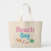 ビーチバッグ海ウォーターサマートート ラージトートバッグ (裏面)