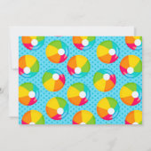 ビーチバッシュバースデーパーティー招待招待状 招待状 (裏面)