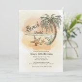 ビーチバッシュ招待状 招待状 (スタンド正面)