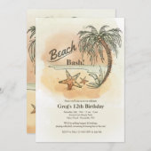 ビーチバッシュ招待状 招待状 (正面/裏面)