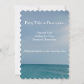 ビーチバッシュ 招待状 (裏面)