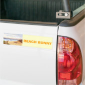 「ビーチバニー」のバンパーステッカー バンパーステッカー (トラック上)
