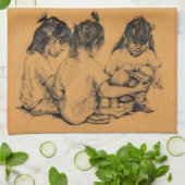 ビーチバニー キッチンタオル (折り畳み)