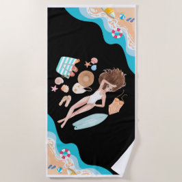 ビーチバベズベスティー ビーチタオル