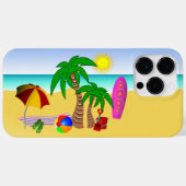 ビーチバムおもしろいザサンシーとサーフサマースリム Case-Mate iPhoneケース (裏面 (横))