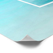 ビーチバムタイポグラフィ – アンブレラオントロピカルビーチ ポスター (角)