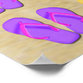 ビーチバムビーチサンダルポスター/プリント ポスター (角)