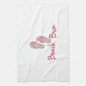 ビーチバムフリップフロップデザイン! キッチンタオル (縦)