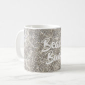 ビーチバム水オンビーチ砂の夏 コーヒーマグカップ (正面左)