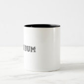 ビーチバム色あせたロゴ ツートーンマグカップ (中央)