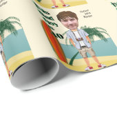 ビーチバム40th 🌊😎メンズ誕生日バートボーイおもしろい ラッピングペーパー (ロールコーナー)